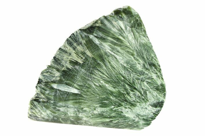 Polished Seraphinite Section - Korshunovkiy Mine, Siberia #301577